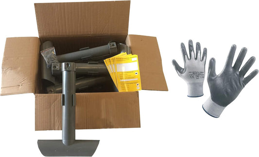 10 Contenitori per Esche Topicide Velenose. Stazione di Sicurezza Ristoramatic a Norma HACCP. Distributore Erogatore Grigio per Ratti e Topi Grandi.