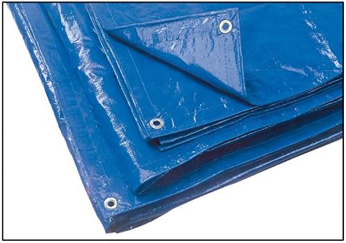 Telo Occhiellato Antistrappo Multiuso in Polietilene Blu