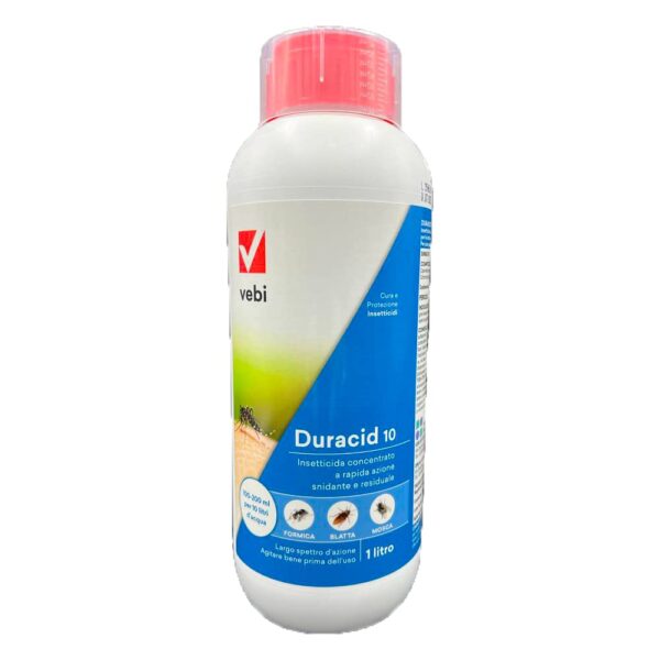 Insetticida DURACID 10 concentrato ad ampio spettro.
