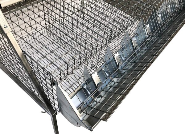 Gabbia B3-100 Plus 3 Piani a Piramide per Ingrasso Conigli