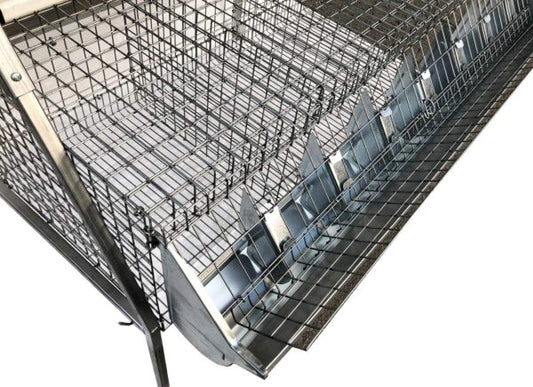 Gabbia B3-100 Plus 3 Piani a Piramide per Ingrasso Conigli