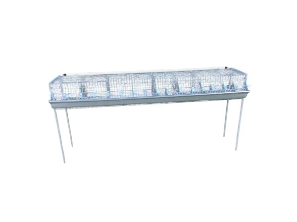 Gabbia Conigli Ingrasso 8 fori Con Sostegni