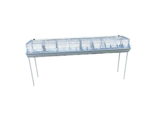 Gabbia Conigli Ingrasso 8 fori Con Sostegni