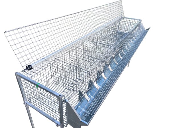 Gabbia Conigli Ingrasso 8 fori Con Sostegni