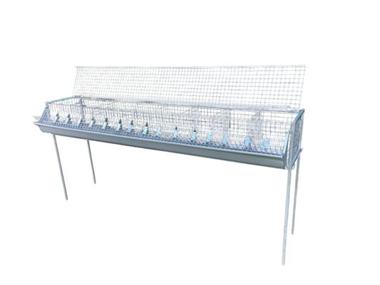 Gabbia Conigli Ingrasso 8 fori Con Sostegni