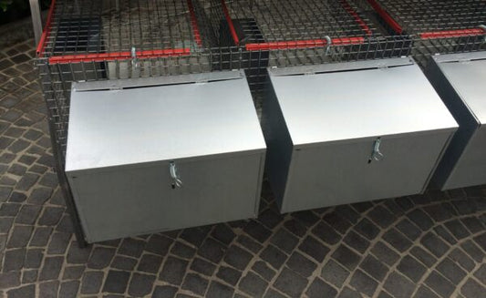 Gabbia Conigliera 4 Posti Fattrici con nidi esterni