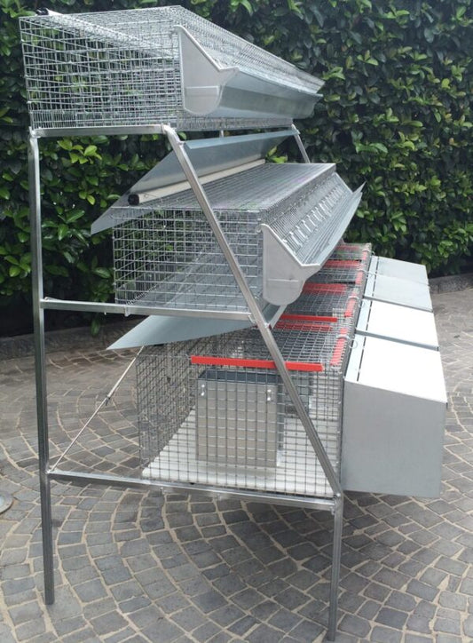 Gabbia Conigli GM4 Conigliera a 3 Piani Mista