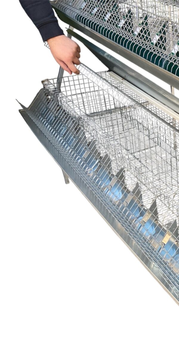 Gabbia Conigli B3-190 Conigliera a 3 Piani Ingrasso