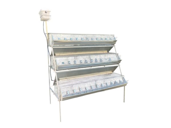 Gabbia Conigli B3-155 Plus Conigliera a 3 Piani Ingrasso