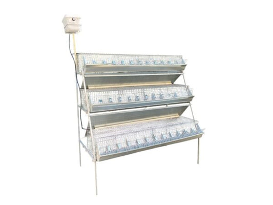 Gabbia Conigli B3-155 Plus Conigliera a 3 Piani Ingrasso