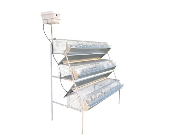 Gabbia Conigli B3-155 Plus Conigliera a 3 Piani Ingrasso