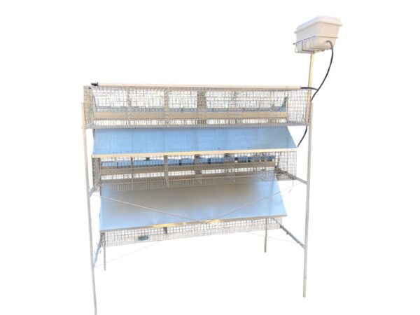 Gabbia Conigli B3-155 Plus Conigliera a 3 Piani Ingrasso