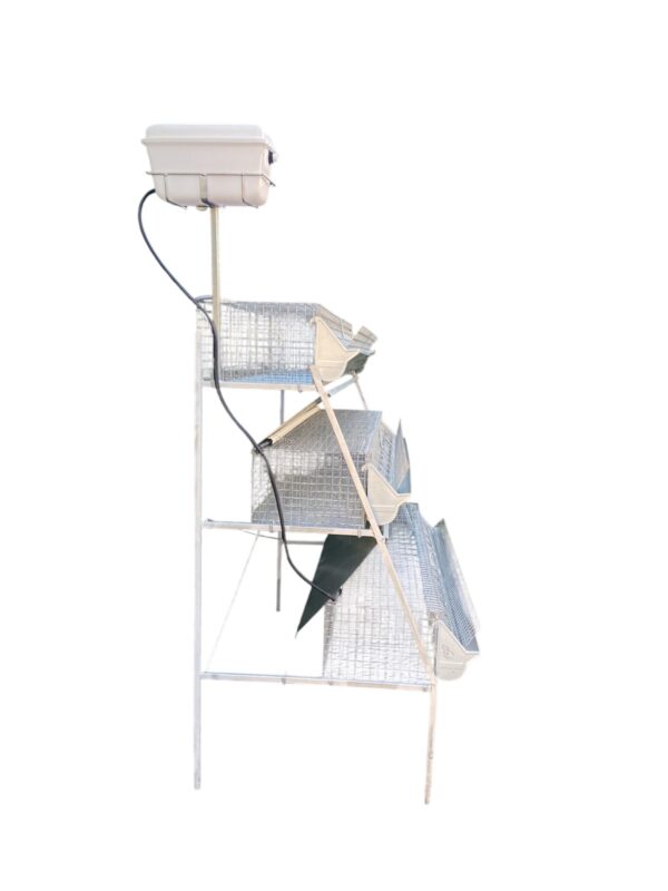 Gabbia Conigli B3-155 Plus Conigliera a 3 Piani Ingrasso