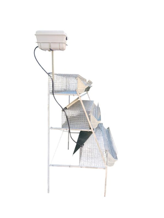 Gabbia Conigli B3-155 Plus Conigliera a 3 Piani Ingrasso