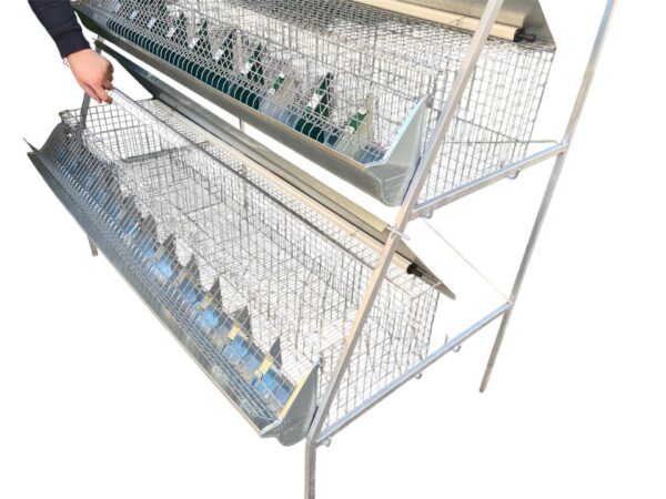Gabbia Conigli B3-155 Plus Conigliera a 3 Piani Ingrasso