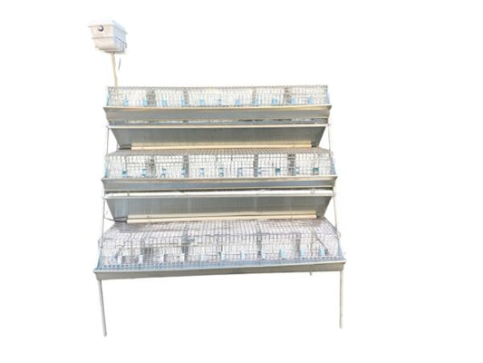 Gabbia Conigli B3-155 Plus Conigliera a 3 Piani Ingrasso