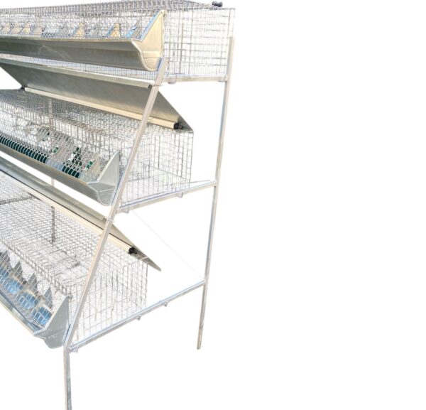 Gabbia Conigli B3-190 Conigliera a 3 Piani Ingrasso