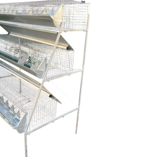 Gabbia Conigli B3-190 Conigliera a 3 Piani Ingrasso