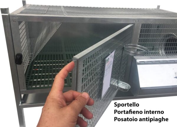 Gabbia Conigli Fattrici Tosca 1 Tipo Pesante