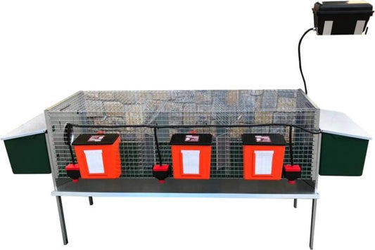 Gabbia Conigli Rabbit Lusso Conigliera 3 Scomparti
