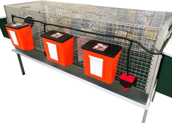 Gabbia Conigli Rabbit Lusso Conigliera 3 Scomparti
