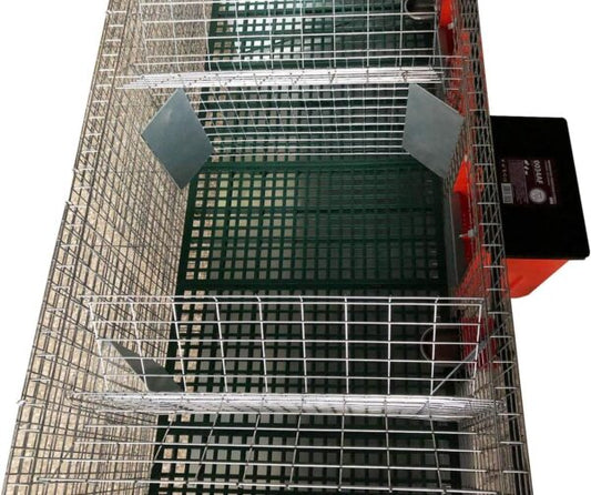 Gabbia Conigli Rabbit Lusso Conigliera 3 Scomparti