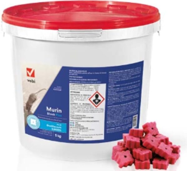 Esca rodenticida Murin Block Plus kg 5
