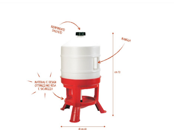 Abbeveratoio a serbatoio Lt 30