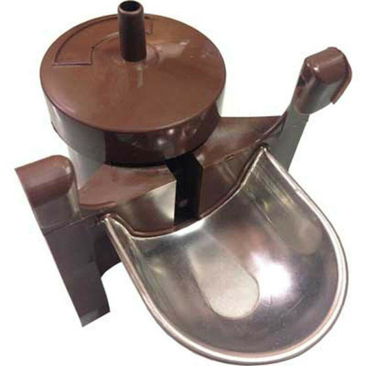 Abbeveratoio automatico a livello costante con vaschetta in acciaio antirosicchio