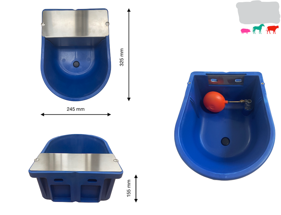 Abbeveratoio per Cavalli in Polipropilene AD Alta Resistenza