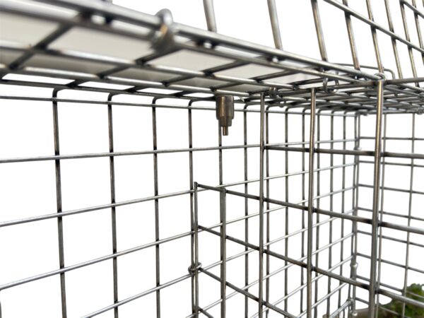 Gabbia Conigli Ingrasso 8 fori Con Sostegni