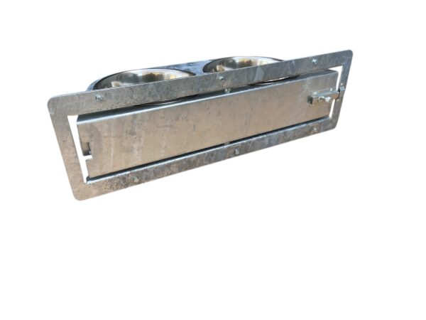 2 Ciotole Girevoli in Acciaio Inox Rotanti Universali