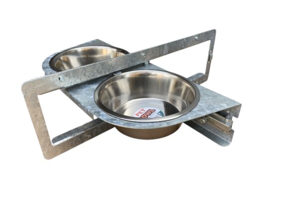 2 Ciotole Girevoli in Acciaio Inox Rotanti Universali