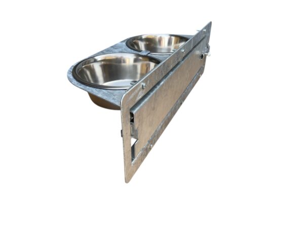 2 Ciotole Girevoli in Acciaio Inox Rotanti Universali