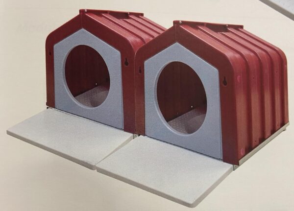 Colombaia Casetta 2 Fori in Plastica