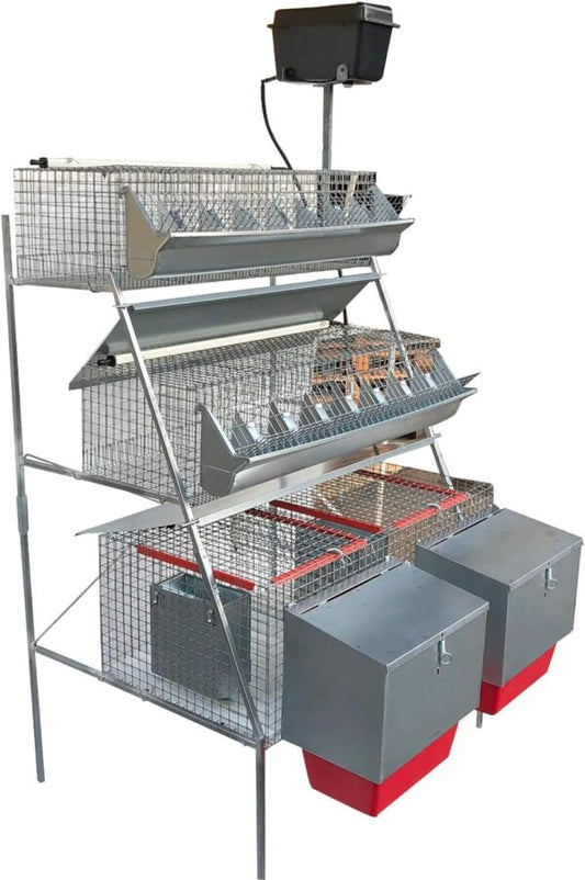 Gabbia Conigli GM1 PLUS Conigliera a 3 Piani Mista