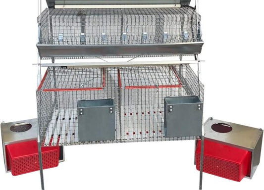 Gabbia Conigli GM1 PLUS Conigliera a 3 Piani Mista