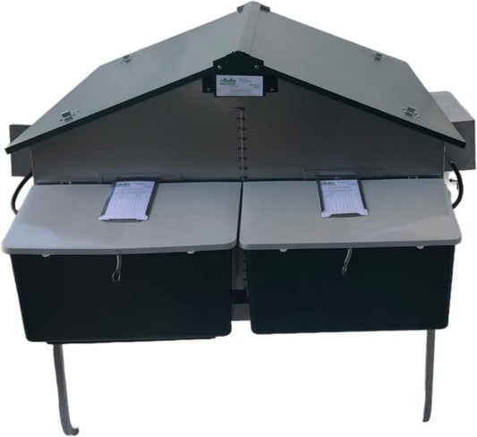 Gabbia Conigliera Alba Per 4 Fattrici