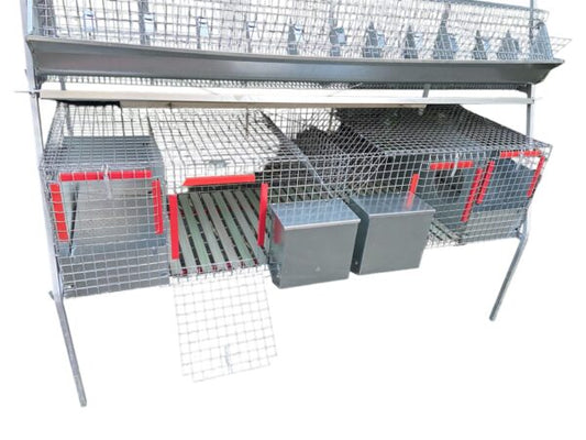 Gabbia Conigli GM2 Plus Conigliera a 3 Piani Mista