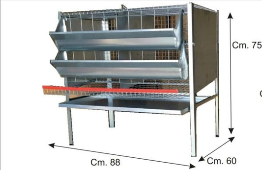 Gabbia Per Galline Ovaiole 2 Posti