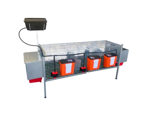 Gabbia Conigli Rabbit Delux Conigliera 3 Scomparti