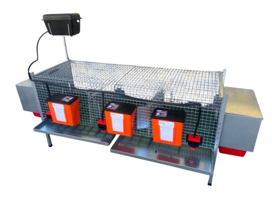 Gabbia Conigli Rabbit Delux Conigliera 3 Scomparti