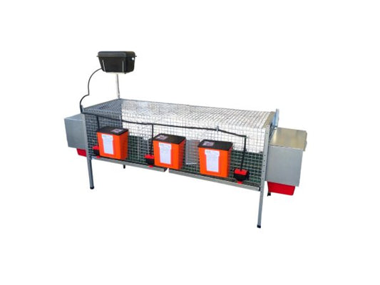 Gabbia Conigli Rabbit Delux Conigliera 3 Scomparti