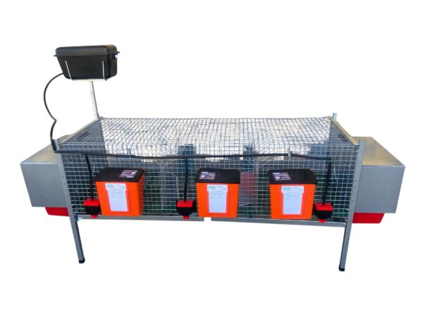 Gabbia Conigli Rabbit Delux Conigliera 3 Scomparti