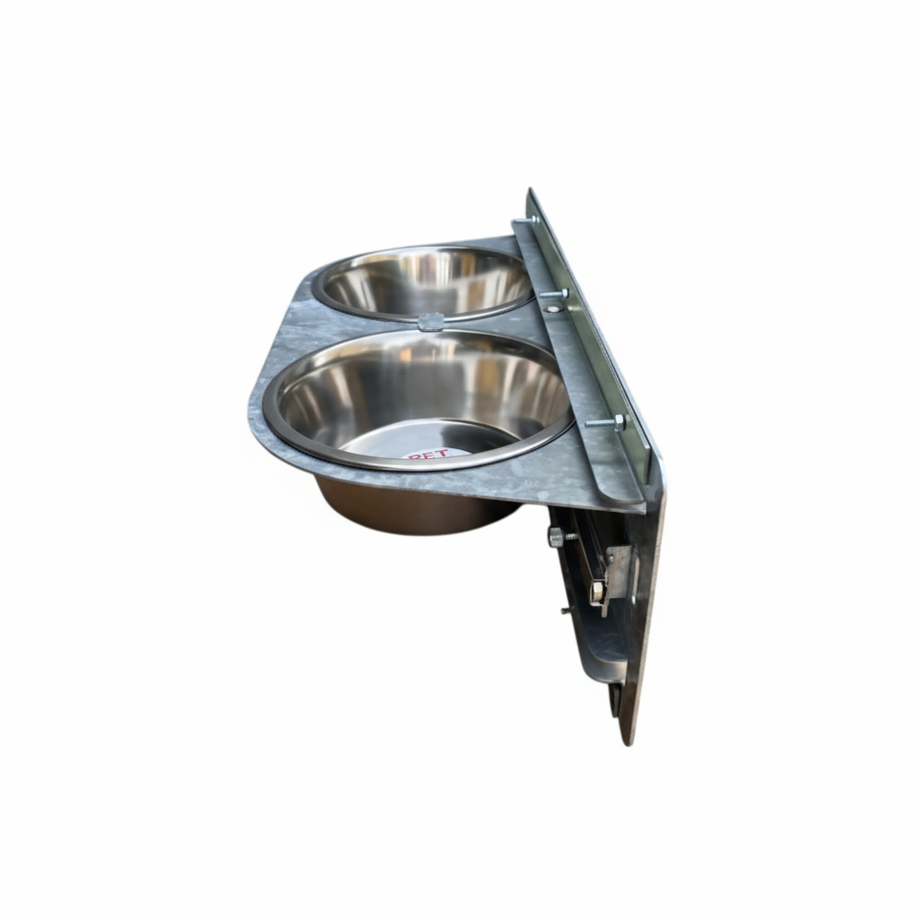 2 Ciotole Girevoli in Acciaio Inox Rotanti Universali