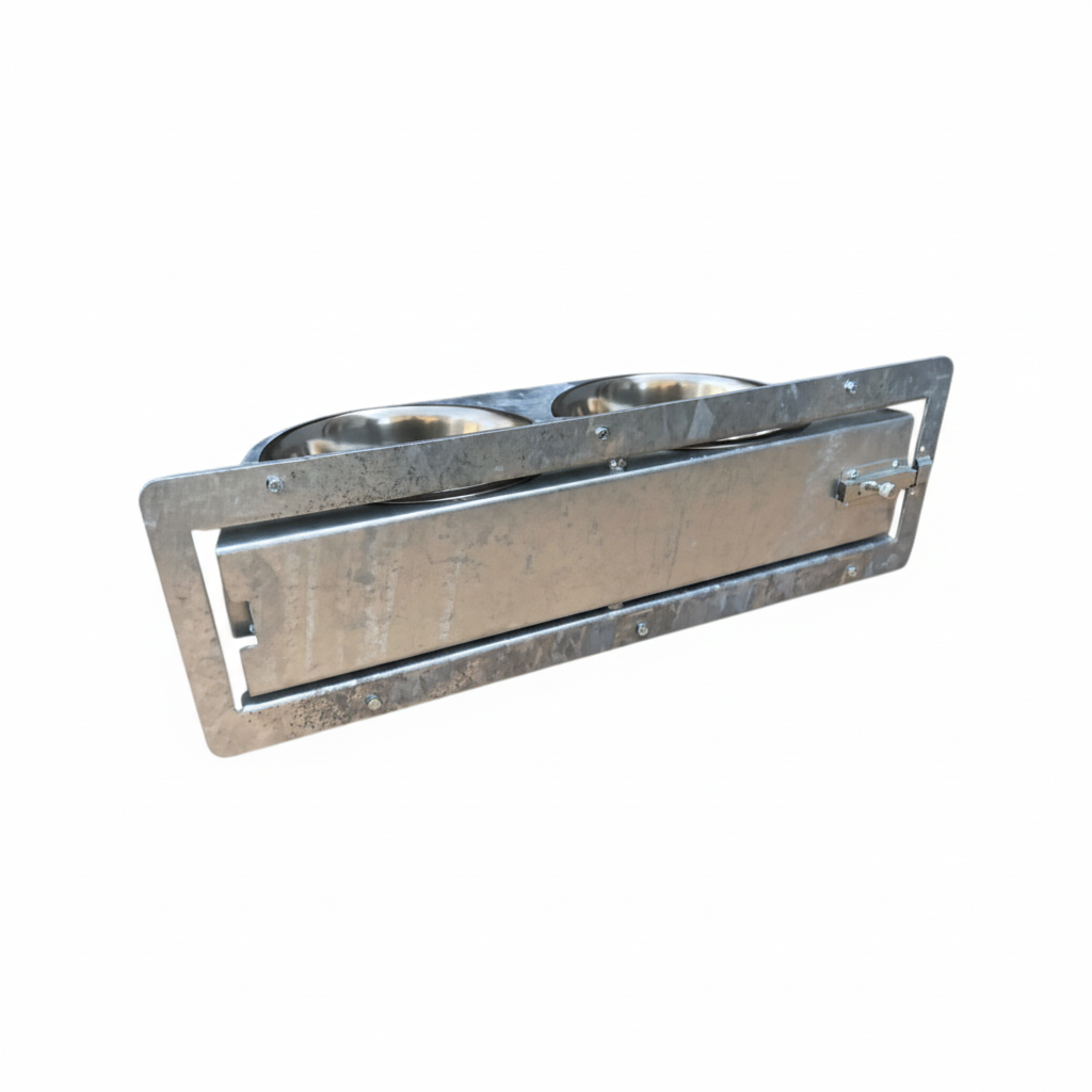 2 Ciotole Girevoli in Acciaio Inox Rotanti Universali