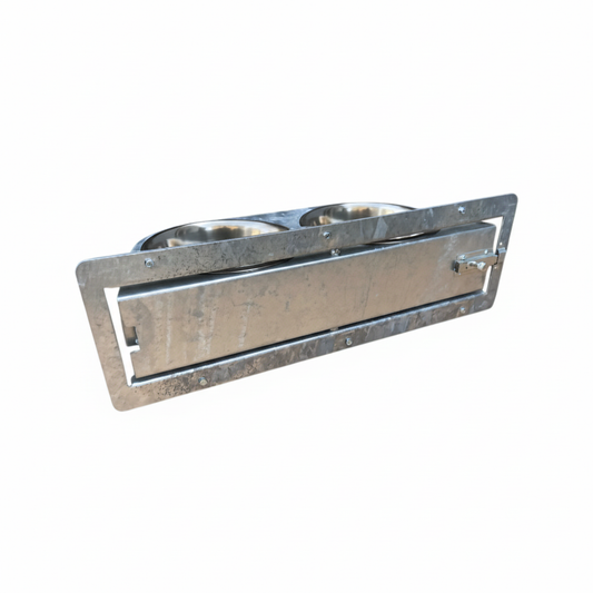 2 Ciotole Girevoli in Acciaio Inox Rotanti Universali