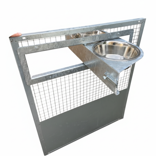 2 Ciotole Girevoli in Acciaio Inox Rotanti Universali