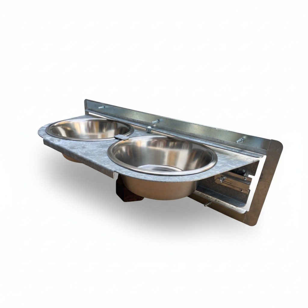 2 Ciotole Girevoli in Acciaio Inox Rotanti Universali