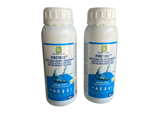 2 Insetticida Piretrox ml 500 con Piretro Naturale + Pompa 2lt
